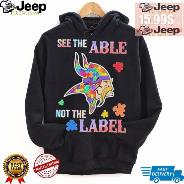 Minnesota Vikings Autism See The Able Not The Label Shirt4