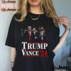 Official Trump Vance 2024 Vote Trump Retro Vintage USA Flag Style T Shirt0