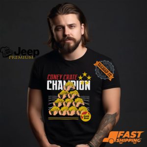 Gold Star Coney Crate Champion Shirt1