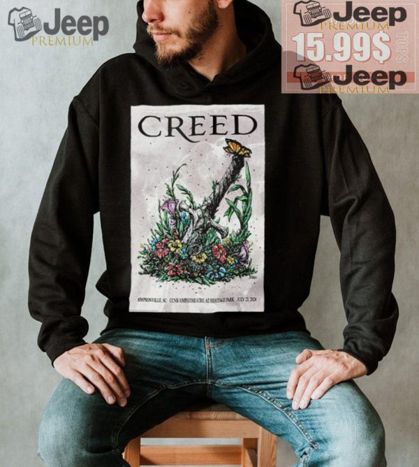 Official Creed Tour In Simpsonville SC On July 23 2024 Poster shirt1