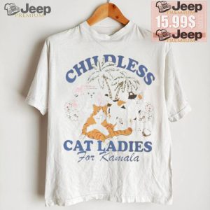 Vintage Childless Cat Lady Shirt Coconut Tree Harris 47 Shirt3