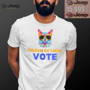 Childless Cat Lady Shirt Cat Lady Shirt Vote Blue Shirt Coconut Tree Harris 47 Shirt1