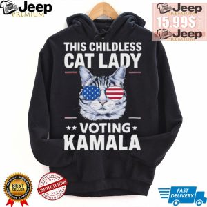 Official Kamala This Childless Cat Lady Is Voting Kamala Harris 2024 T Shirt4