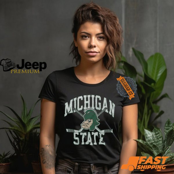 Michigan State Vintage Hockey Shirt2