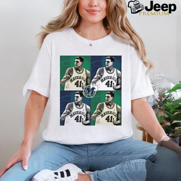 Dirk Nowitzki Dallas Mavericks basketball player graphic shirt