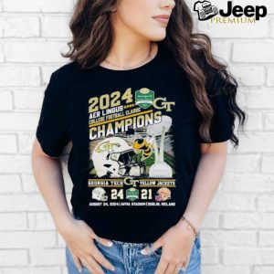 2024 Aer Lingus College Football Classic Champions Georgia Tech And Yellow Jackets Shirt