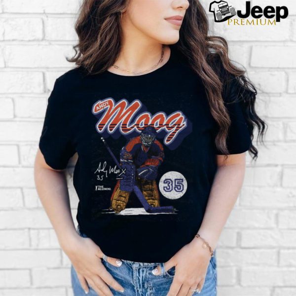 Andy Moog Edmonton Retro Script shirt