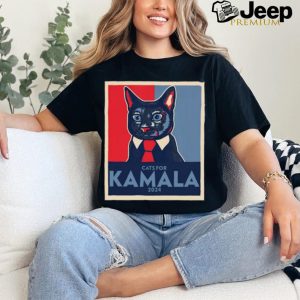 Anne Burrell Wearing Politically Purrfect Cats For Kamala 2024 Shirt