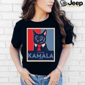 Anne Burrell Wearing Politically Purrfect Cats For Kamala 2024 Shirt