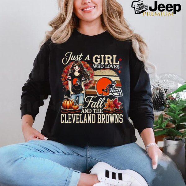 AnyConv.com__Just A Girl who loves fall and the Cleveland Browns 2024 shirt