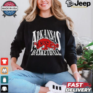 Arkansas Razorbacks basketball NCAA logo graphic shirt