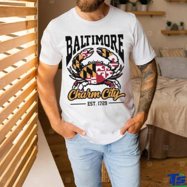 Baltimore Charm City 1729 logo shirt