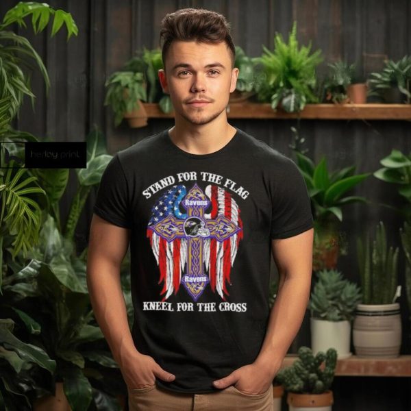 Baltimore Ravens Stand For The Flag Kneel For The Cross 2024 T shirt