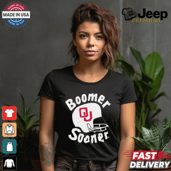 Boomer Sooner Oklahoma Sooners helmet shirt