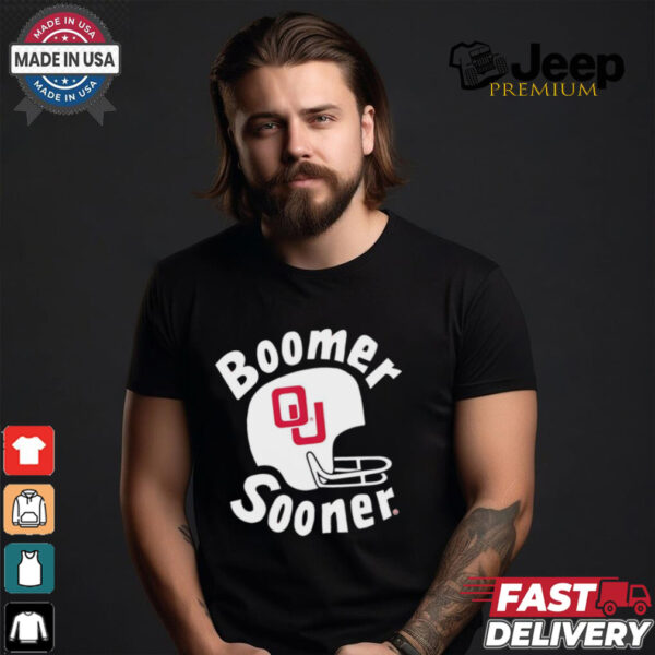 Boomer Sooner Oklahoma Sooners helmet shirt