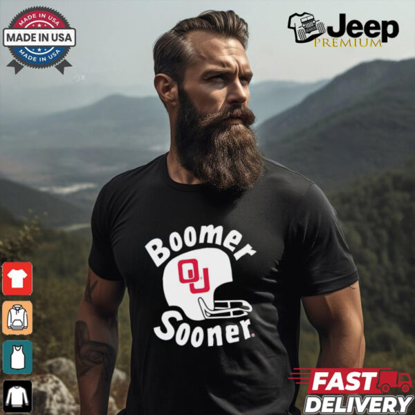 Boomer Sooner Oklahoma Sooners helmet shirt