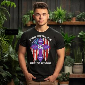 Buffalo Bills Stand For The Flag Kneel For The Cross 2024 T shirt