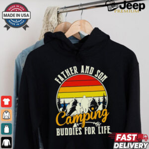 Camping love father and son camping buddies for life cute gift shirt