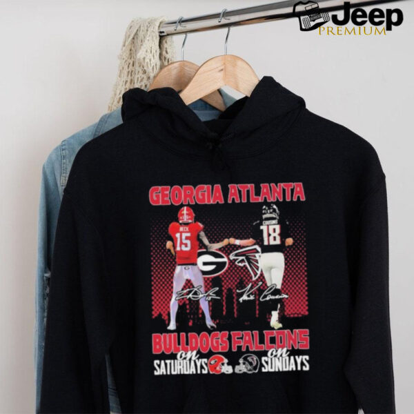 Carson Beck Georgia Bulldogs On Saturdays X Kirk Cousins Atlanta Falcons On Sundays Shirt