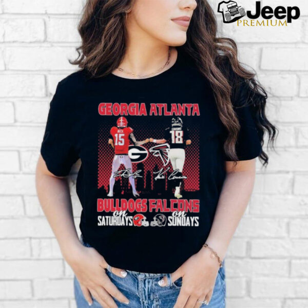 Carson Beck Georgia Bulldogs On Saturdays X Kirk Cousins Atlanta Falcons On Sundays Shirt