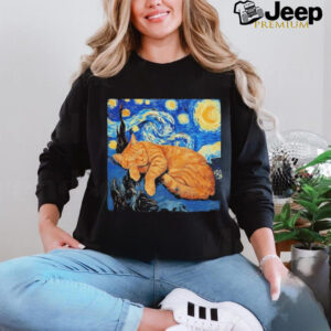 Cat Van Gogh Starry Night Shirt