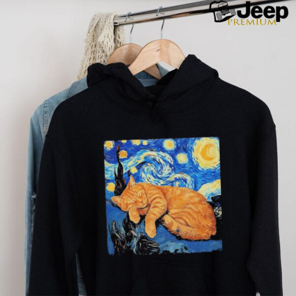 Cat Van Gogh Starry Night Shirt