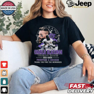 Charlie Blackmon Colorado Rockies 2011 2024 Thank You For The Memories Signature T shirt