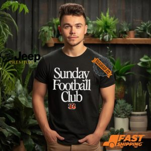 Cincinnati Bengals Sunday Football Club Heavyweight T Shirt