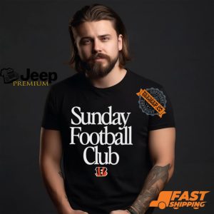 Cincinnati Bengals Sunday Football Club Heavyweight T Shirt