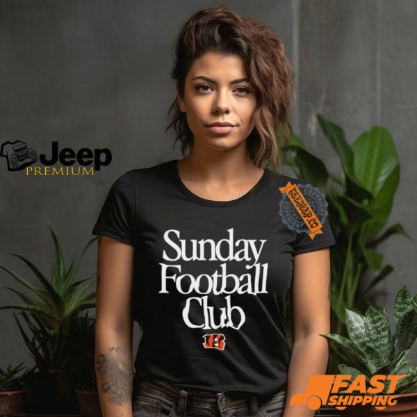 Cincinnati Bengals Sunday Football Club Heavyweight T Shirt