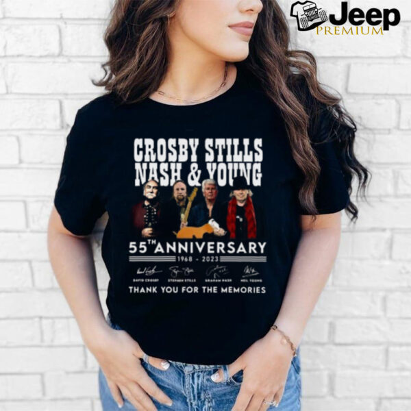 Crosby Stills nash & young 55th anniversary thank you for the memories shirt