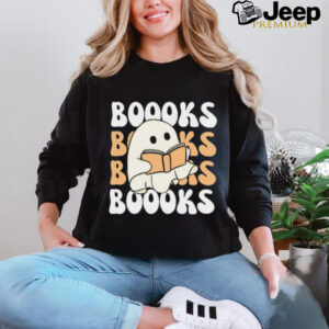 Cute Ghost Reading T Shirt