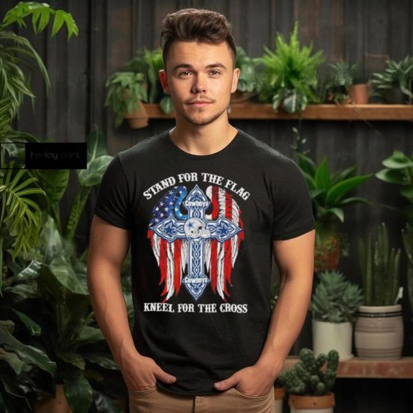 Dallas Cowboys Stand For The Flag Kneel For The Cross 2024 T shirt