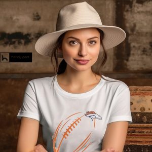 Denver Broncos G III 4Her by Carl Banks Subtle Football Fitted T Shirt