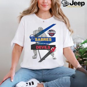 Design Buffalo Sabres vs. New Jersey Devils 2024 NHL Global Series Matchup NHL T shirt