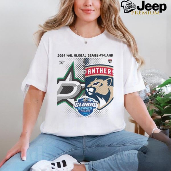 Design Dallas Stars vs. Florida Panthers 2024 NHL Global Series Finland Matchup NHL T shirt