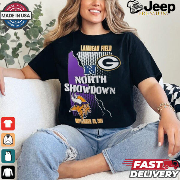 Design Green Bay Packers Vs Minnesota Vikings 9 29 North Showdown Match Up T Shirt Shirt