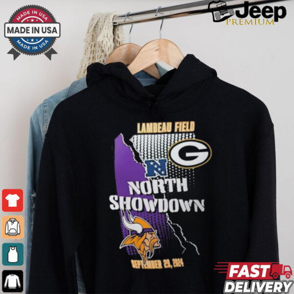 Design Green Bay Packers Vs Minnesota Vikings 9 29 North Showdown Match Up T Shirt Shirt