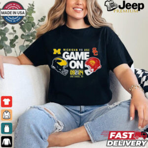 Design Michigan Wolverines vs USC 2024 Game On Match Up T Shirt