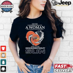 Design Never Underestimate A Woman Who Understands Basketball And Love Connecticut Sun Diamonds Shirt