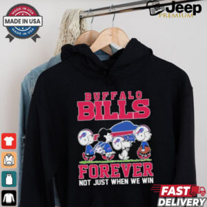 Design Peanuts Characters X Buffalo Bills Forever Not Just When We Win Shirt