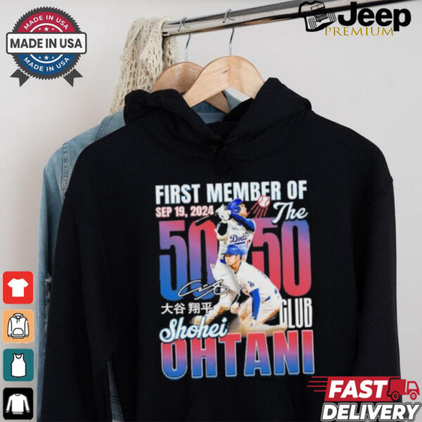 Design Shohei Ohtani First Member Of The 50 SB 50 HR Club Shirt