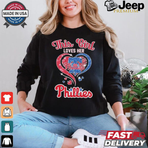 Design This Girl Love Her Philadelphia Phillies Diamonds 2024 Shirt