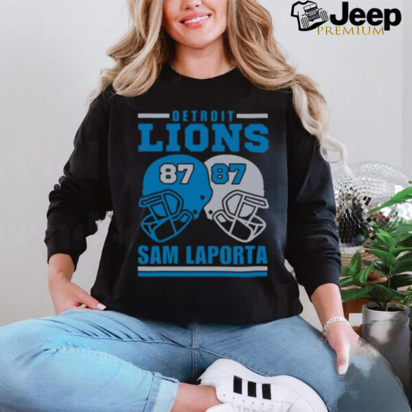 Detroit Lions Sam Laporta 87 American Football Retro T Shirt