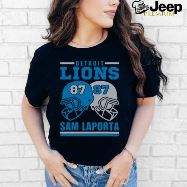 Detroit Lions Sam Laporta 87 American Football Retro T Shirt