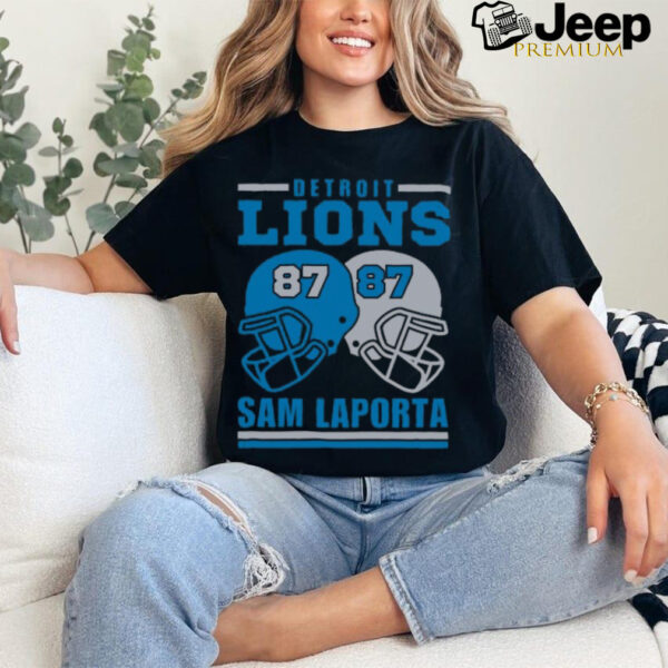 Detroit Lions Sam Laporta 87 American Football Retro T Shirt