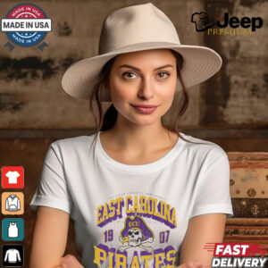 East Carolina Pirates Field Arched Wordmark T Shirt