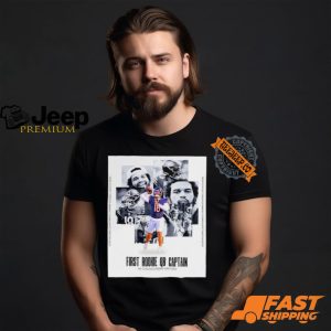 First Rookie QB Captain in Chicago Bears history shirt