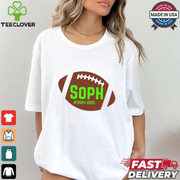 Football Sophomore School Year 2024 2025 In Green T shirt