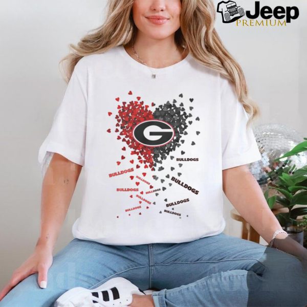 Georgia Bulldogs Heart Shirt